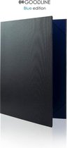 Goodline® - Luxe Metallic Blauwe Trouwakte Map - 2x A4 - Blue Edition