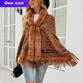 Fijn gebreid tassel dames vest - Knitted - Poncho - Cardigan - shawl - One size - Bohemian ibiza stijl - franjes