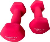 db SKILLS 2KG dumbbell set van 2 stuks - gewichten - fitness - sport - sporten