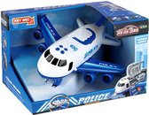 Luna Politievliegtuig 30 X 24 Cm Wit/blauw