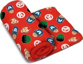 fleecedeken Avengers 150 x 95 cm polyester rood