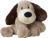 warmteknuffel hond Gary 30 cm bruin