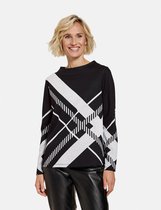 GERRY WEBER Longsleeve met diagonale ruiten