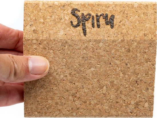 Spiru Yoga Blok Eco Kurk Wigvorm Kort – 10 x 9 x 3 cm - Spiru