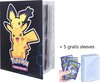 Afbeelding van het spelletje Pokémon Verzamelmap + 5 gratis sleeves – Voor pokemon kaarten – 240 kaarten - pokemon map - opslag - mapje - pocket - opbergmap – opberg – pokemon verzamelmap – pokemon box – mini portfolio – verzamelmap groot - kaartspel