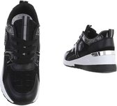 dames sneaker nieuwe collectie zwart/zilver