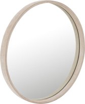 Ronde Spiegel Leer Beige Ø 40.5 cm