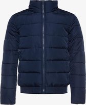 Unsigned gewatteerde heren winterjas - Blauw - Maat M