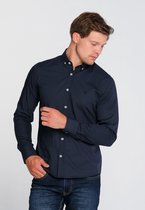 J&JOY - Mannen Overhemd Essentials Navy Carbon