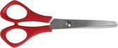 kinderschaar 14 cm rood linkshandig rond