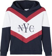 NAME IT NKFOLINKA LS SWEAT WH BRU Jongens Trui - Maat 158-164