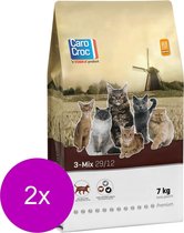 Carocroc 3-Mix - Nourriture pour chats - 2 x 7 kg