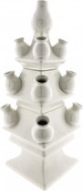 Seta Fiori - tulpenvaas - wit - 40cm - stapelbaar -