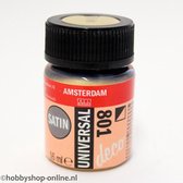 Acrylverf Zijdeglans - Deco - Universal Satin - 801 goud - 16 ml - Amsterdam - 1 stuk