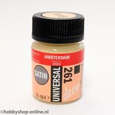 Acrylverf Zijdeglans - Deco - Universal Satin - 261 zand - 16 ml - Amsterdam - 1 stuk