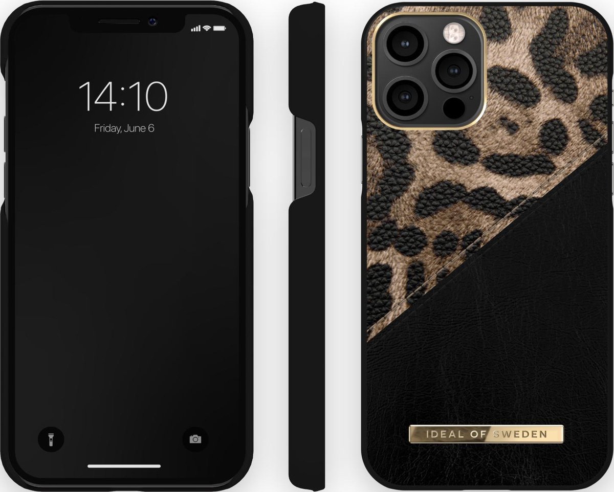 Ideal of Sweden Fashion Case Atelier iPhone 12/12 Pro Midnight Leopard