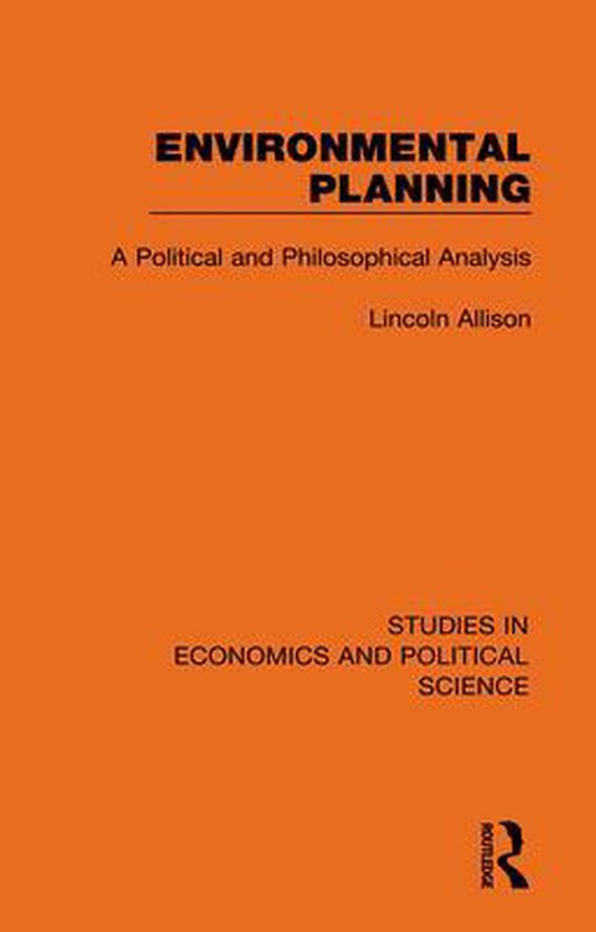 Studies in Economics and Political Science - Environmental P ... - cover