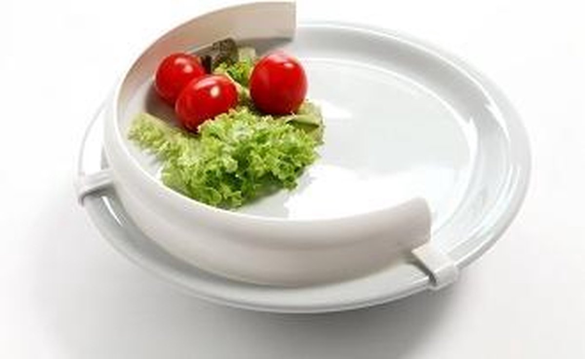 Flexibele bordrand met 3 klemmen voor platte borden tussen 19 en 25,5 cm diameter
