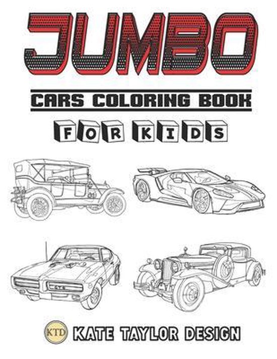 Vehicles Coloring Book for Kids- Jumbo cars coloring book fo ... - cover