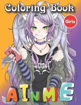 Anime Girls Coloring Book