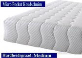 2-Persoons Matras -MICRO POCKET HR45 Koudschuim 7 ZONE 25 CM  - Gemiddeld ligcomfort - 180x220/25