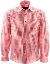 Benelux wears/ Tiroler hemd Rood & wit voor Oktoberfest Maat ( S ) -65 % Katoen & 35% polyester