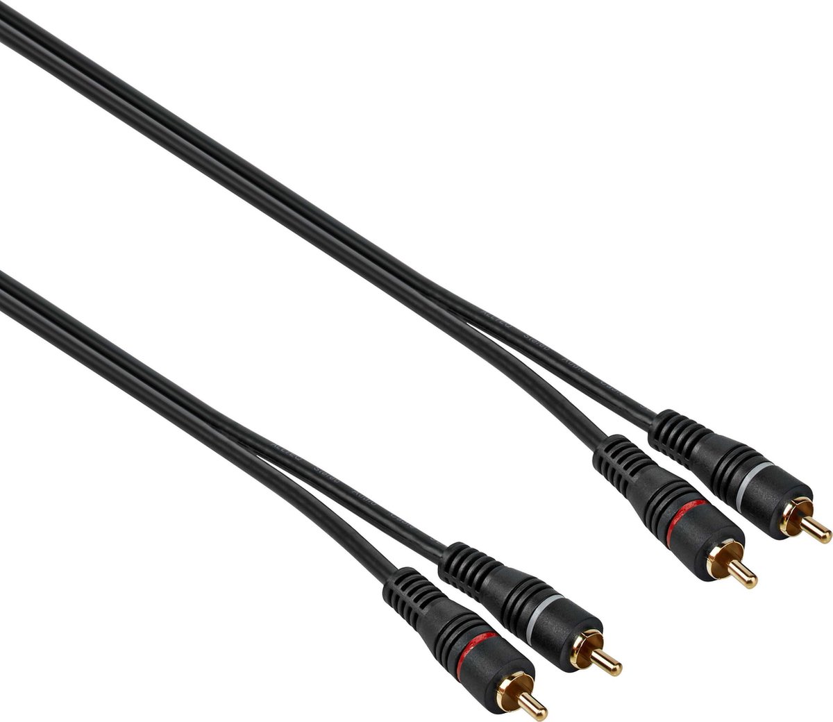 Tulp kabel - Analoog - Dubbel afgeschermd - 20 meter - Zwart - Allteq