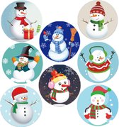 500 Kerststickers-Stickers Kerstmis-Sluitstickers Kerst-Beloningsstickers-Op Rol