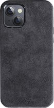 Alcanside Full Alcantara Backcover Hoesje - Geschikt voor Apple iPhone 13 - Space Grey