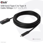 CLUB3D CAC-1536 câble USB 5 m USB 3.2 Gen 2 (3.1 Gen 2) USB C USB A Noir