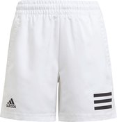 adidas 3-Stripes Club Short Sportbroek - Maat 128  - Unisex - wit - zwart
