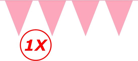 Roze Slingers Vlaggenlijn Verjaardag Versiering Roze Feest Versiering Roze Versiering Decoratie - 10 Meter