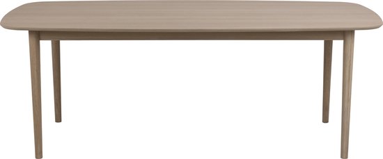 Table de salle à manger ovale Aslan 210x100 - chêne - Actona - Tables à manger en oval danois - Brun - Bois|Placage - Tables à manger en oval danois