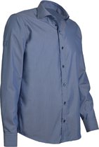 Giovanni Capraro Overhemd | heren overhemd | met stretch | Blauw | xl