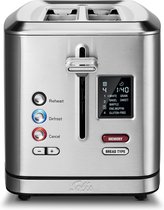 Solis Flex Toaster 8004 - Toaster Broodrooster - Met geheugenfunctie - Zilver