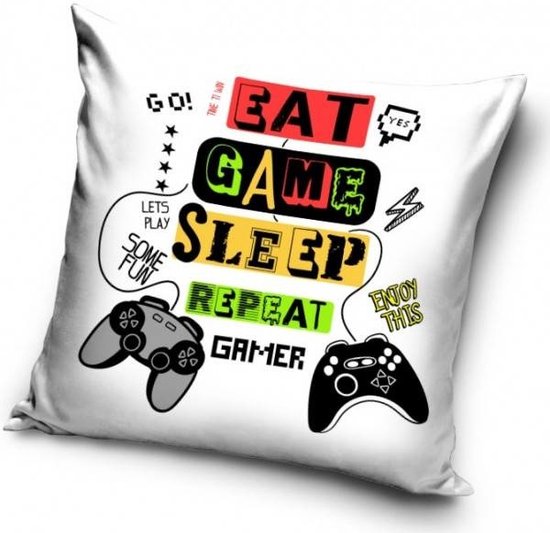 Eat - Game - Sleep kussen