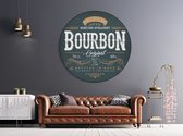 Textirieur Muurcirkel Dibond Bourbon 100CM