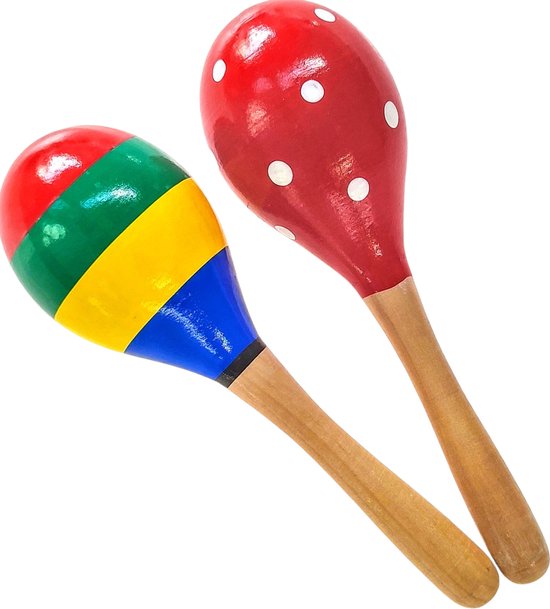 Sambabal – Speelgoed - Sambaballen - Muziekinstrument - Hout - 2 stuks |  bol.com