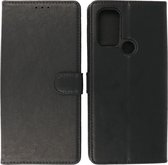 Motorola Moto G60s Hoesje - Book Case Telefoonhoesje - Kaarthouder Portemonnee Hoesje - Wallet Case - Zwart