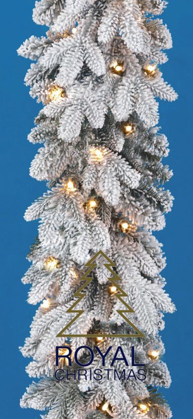 Royal Christmas Deluxe Guirlande met verlichting en sneeuw - 270cm - 50 led  lampjes | bol
