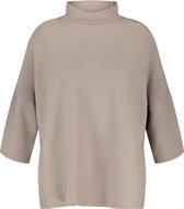 SAMOON Dames Casual trui met 3/4-mouwen en turtleneck