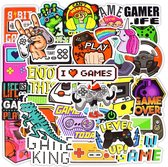 Retro Video Games stickers - Mix 50 stuks - Gaming/Playstation/Atari/Gameboy/Computer