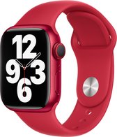 Rood Apple Watch bandje voor 42/44/45 mm model in maat S-M