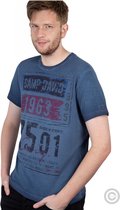 Camp David ® T-shirt met ronde hals en print, blauw