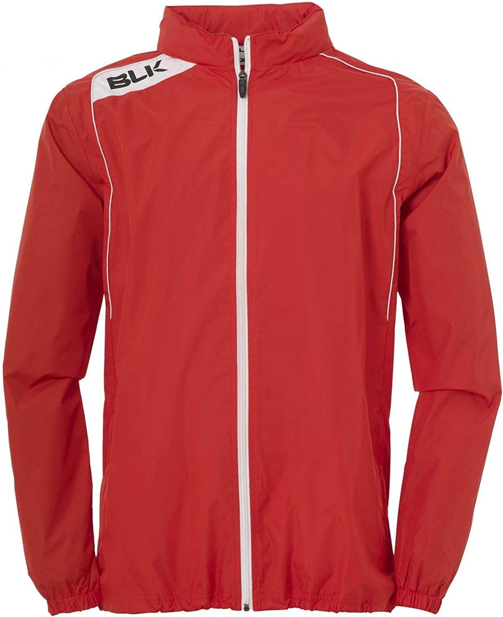 BLK Rugby training regenjas maat Large, rood/wit