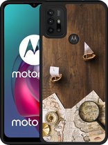 Motorola Moto G10 Hardcase hoesje Avontuur Bootjes - Designed by Cazy