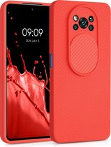kwmobile Hoesje voor Xiaomi Poco X3 NFC / Poco X3 Pro - Telefoonhoesje met camerabescherming - Smartphone hoesje in rood