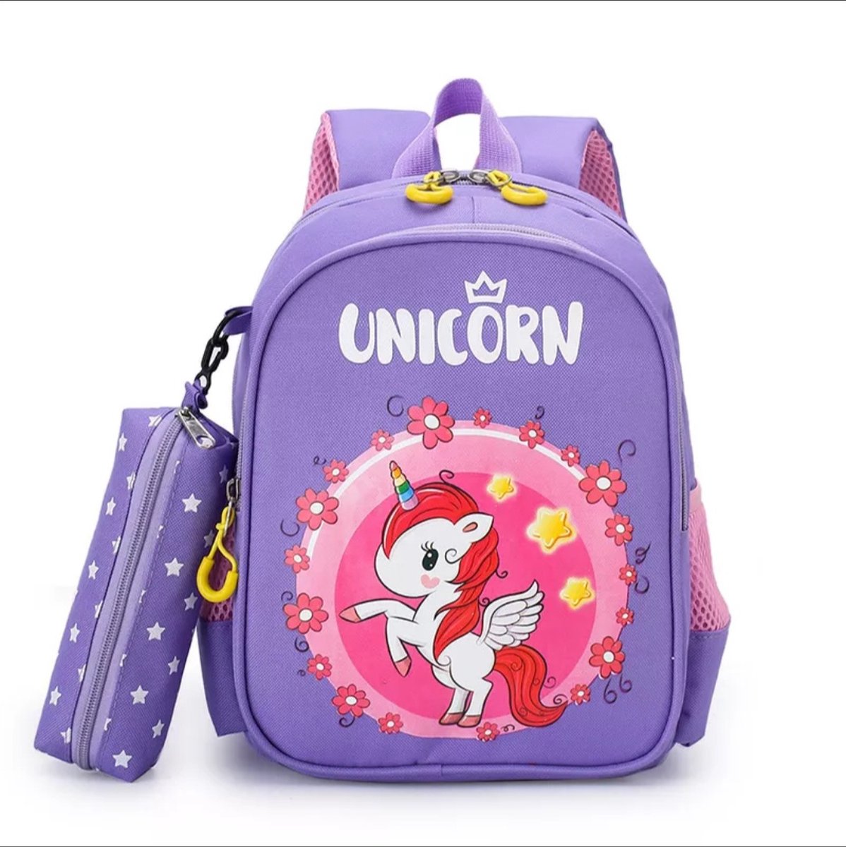 Unicorn - Peuterrugzak - Kinderrugzak - Schooltas - Meisjes - Unicorn rugzak - Paars