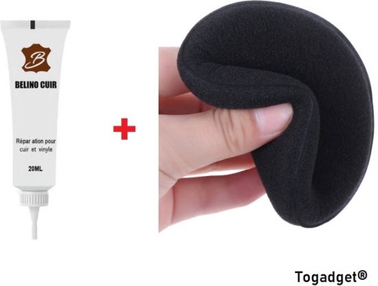 Togadget® Cuir Repair Gel 20 ml - Gel réparateur siège auto - blanc