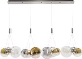 SK lighting 4515-4AS - Modern Hanglamp Bubble - 4x15W LED - B:120 x L:30 x H:120 cm - Meerkleurig